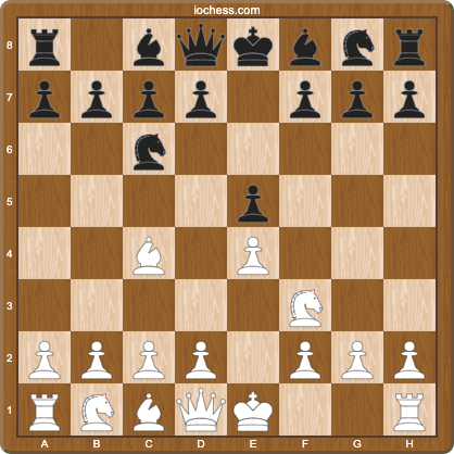 Italian Game starting position after 1.e4 e5 2.Nf3 Nc6 3.Bc4